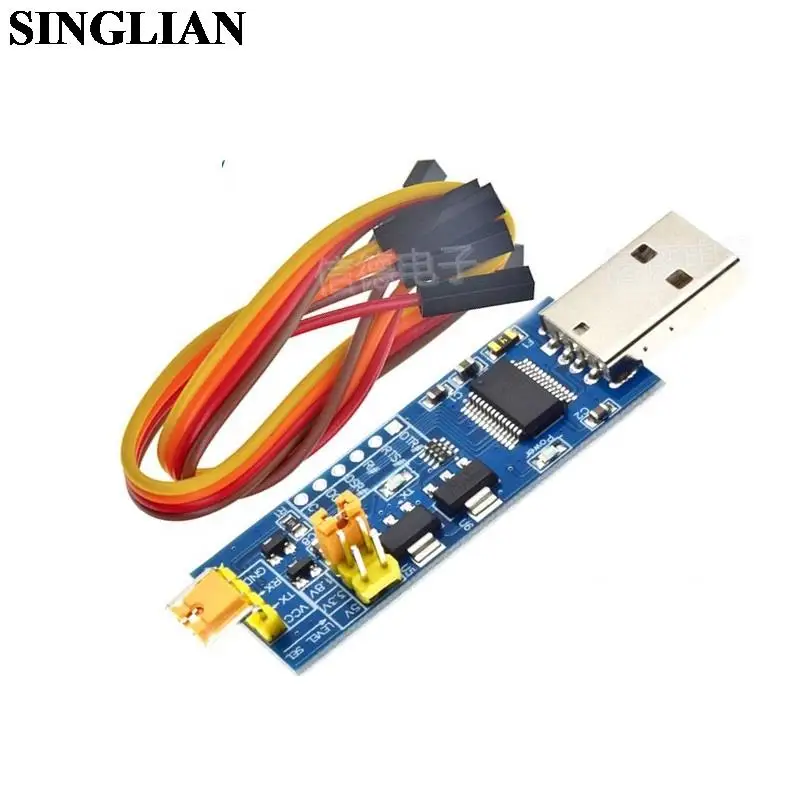 

Маленькая плата последовательного порта USB к TTL, 5 В/3,3 В/1,8 В, линия загрузки уровня, линия записи FT232RL, модуль последовательного порта с линией Dupont