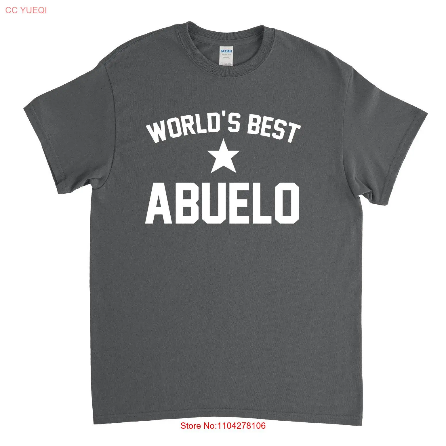 World's Best Abuelo T Shirt for long or short sleeves