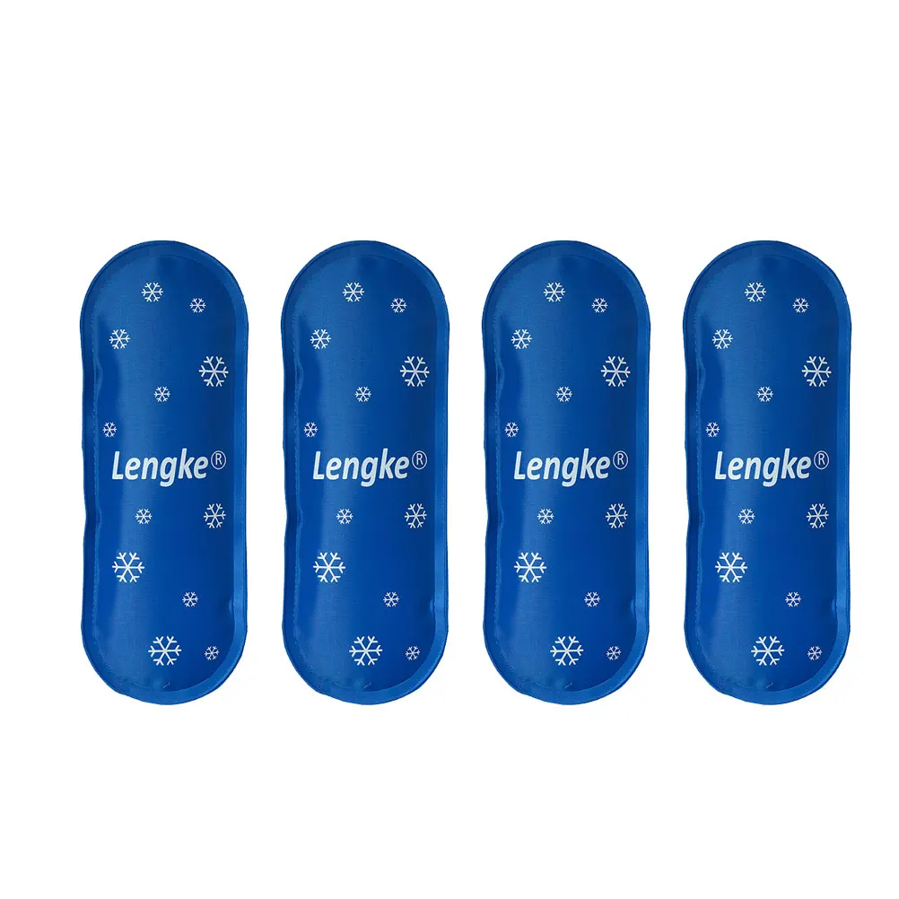 4 Pcs Reusable Cold Gel Ice Bar Best Ice Pack Nylon Cool Low Temperature Keeping Pouch for Insulin Supplies (Blue)