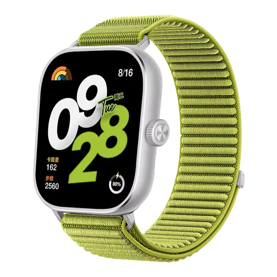 حزام نايلون لـ Xiaomi Mi Band 8 Pro/9 Pro سوار معصم بديل مرن رياضي لساعة Redmi 5 4 ملحقات