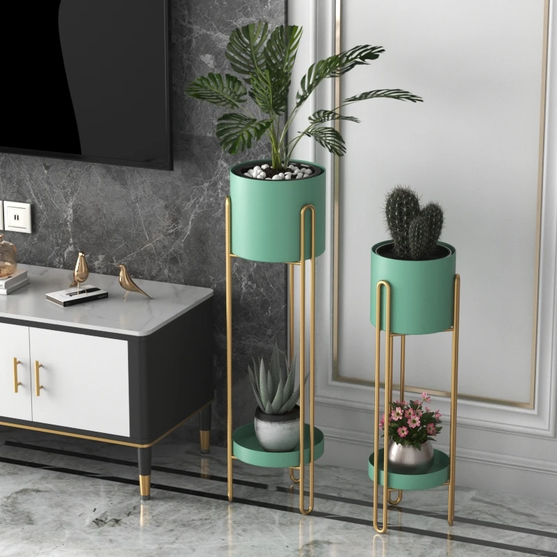 a forHeavy Duty Metal Flower Pot Stands, Adjustable Metal Plant Support for Potted Plants