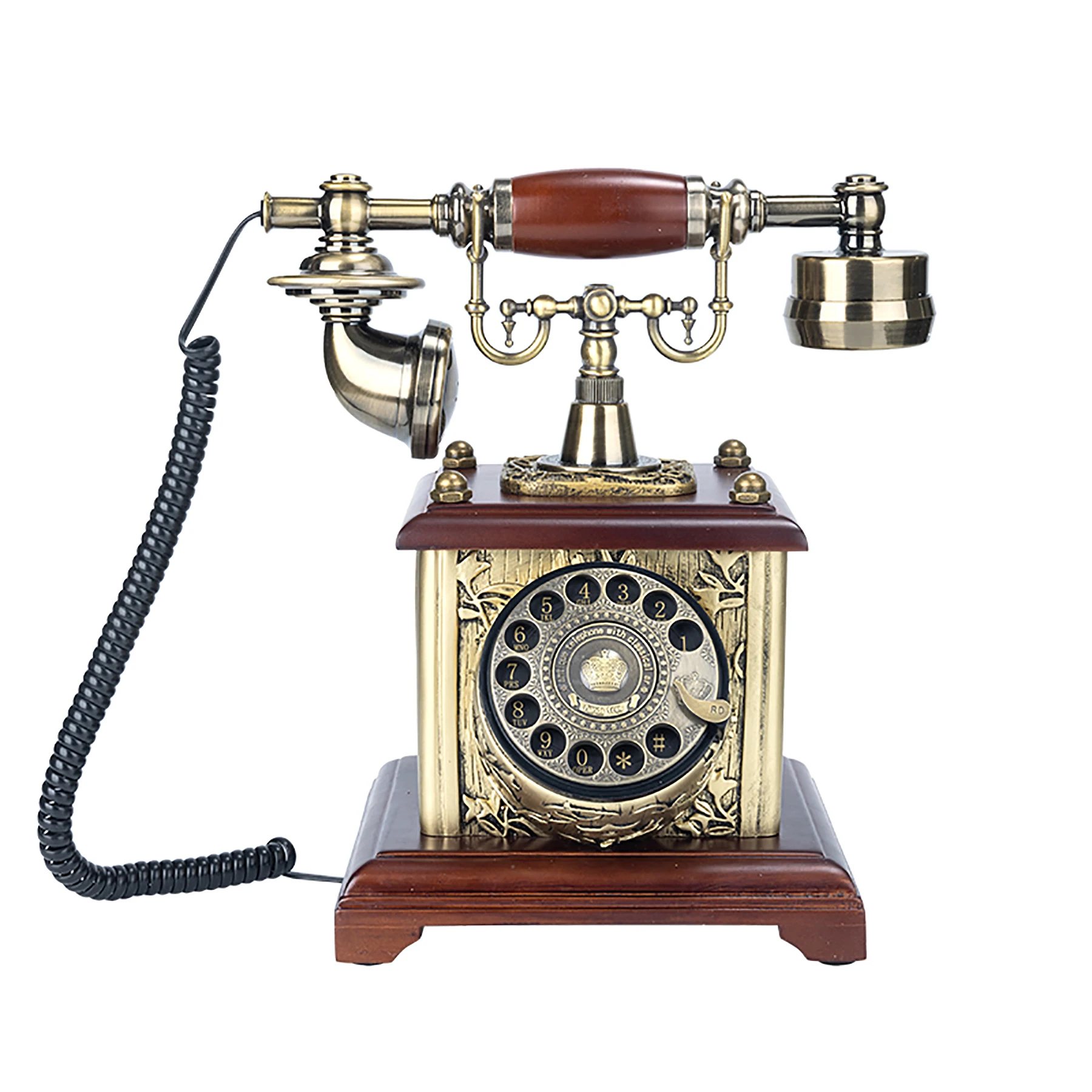 retro roulette dial telephone 60s old landline decoration gift European home office wired landline  Antique phone Rotary