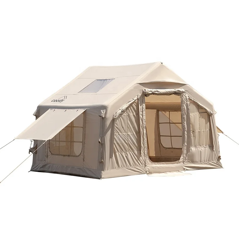 

Wholesale One-Bedroom Inflatable Outdoor Camping Tent Oxford Fabric Air Tourist Glamping Cabin Tent For Families