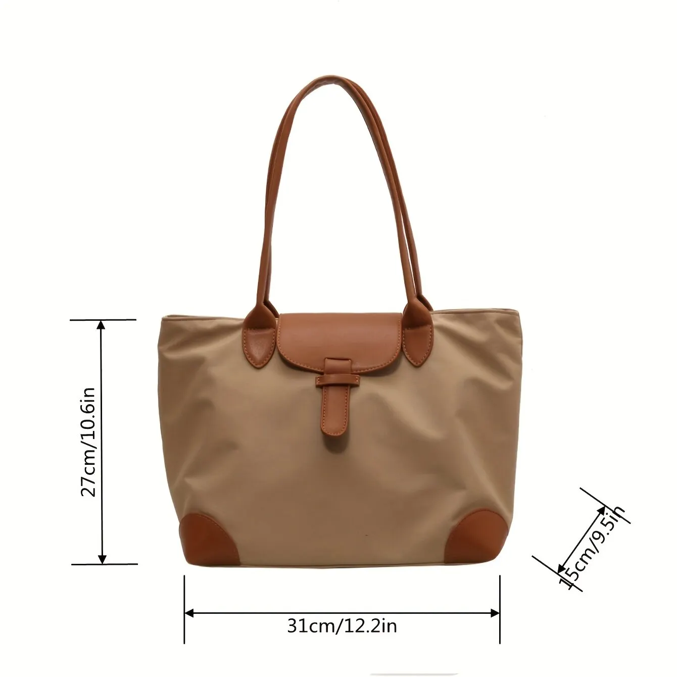 Casual Women Tote Bag Classic Large Capacity Shoulder Bag Nylon 2023 Fashion Lightweight Travel Handbag