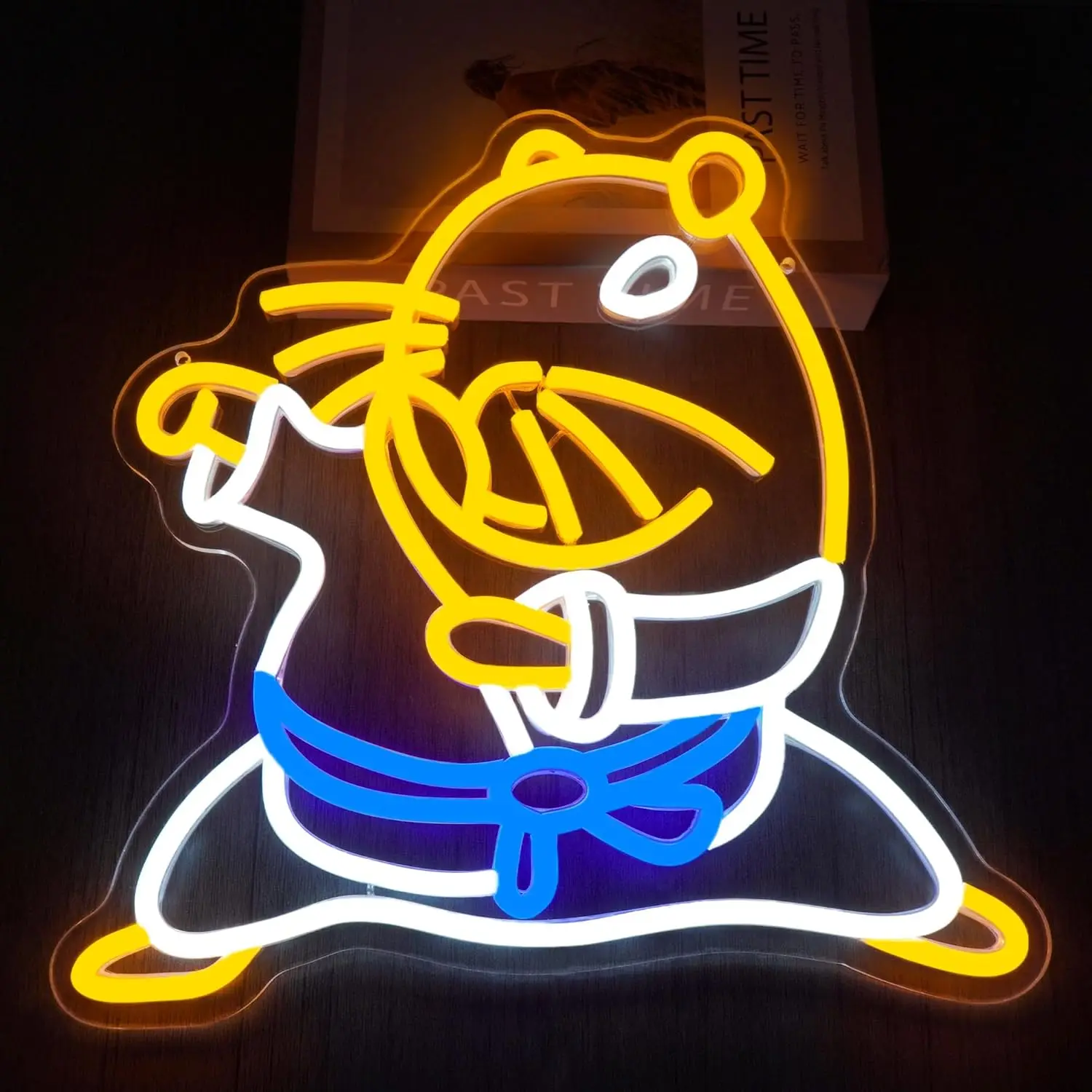 Simpatico animale LED Neon Light Capibara Karate Insegna al neon Decorazione da parete per la camera dei bambini Camera da letto Decorazioni per feste Regalo di compleanno per bambini