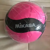 Mikasa V330W, Voleibol de juego de interior para club de competición, rosa/negro