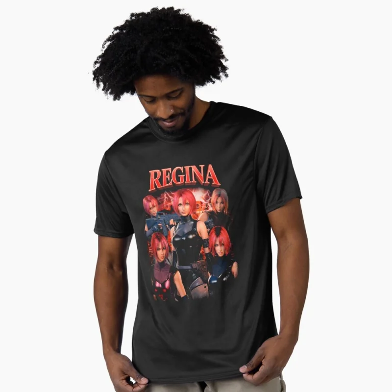 

0406 Dino Crisis Survival horror Gift T-Shirt for gamer 100% cotton printed short sleeve Graphic Tee Y2K clothes All size tops