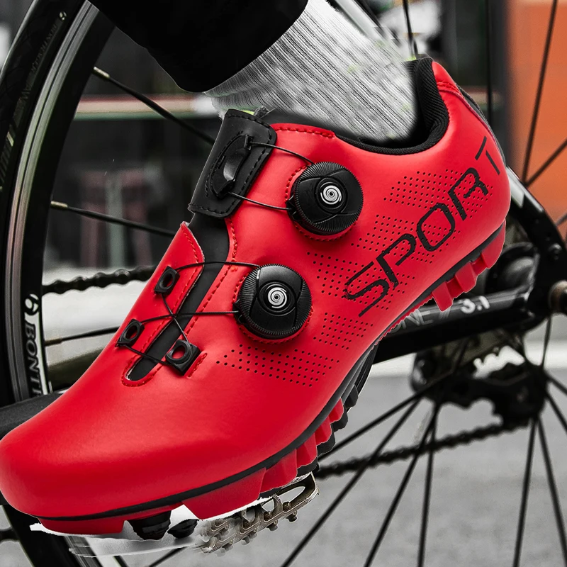 Radfahren Sneaker Mtb mit Stollen Männer Carbon Sport Speed Bike Schuhe Frauen Mountain Racing Flache SPD Rennrad Schuhe – Detail 3