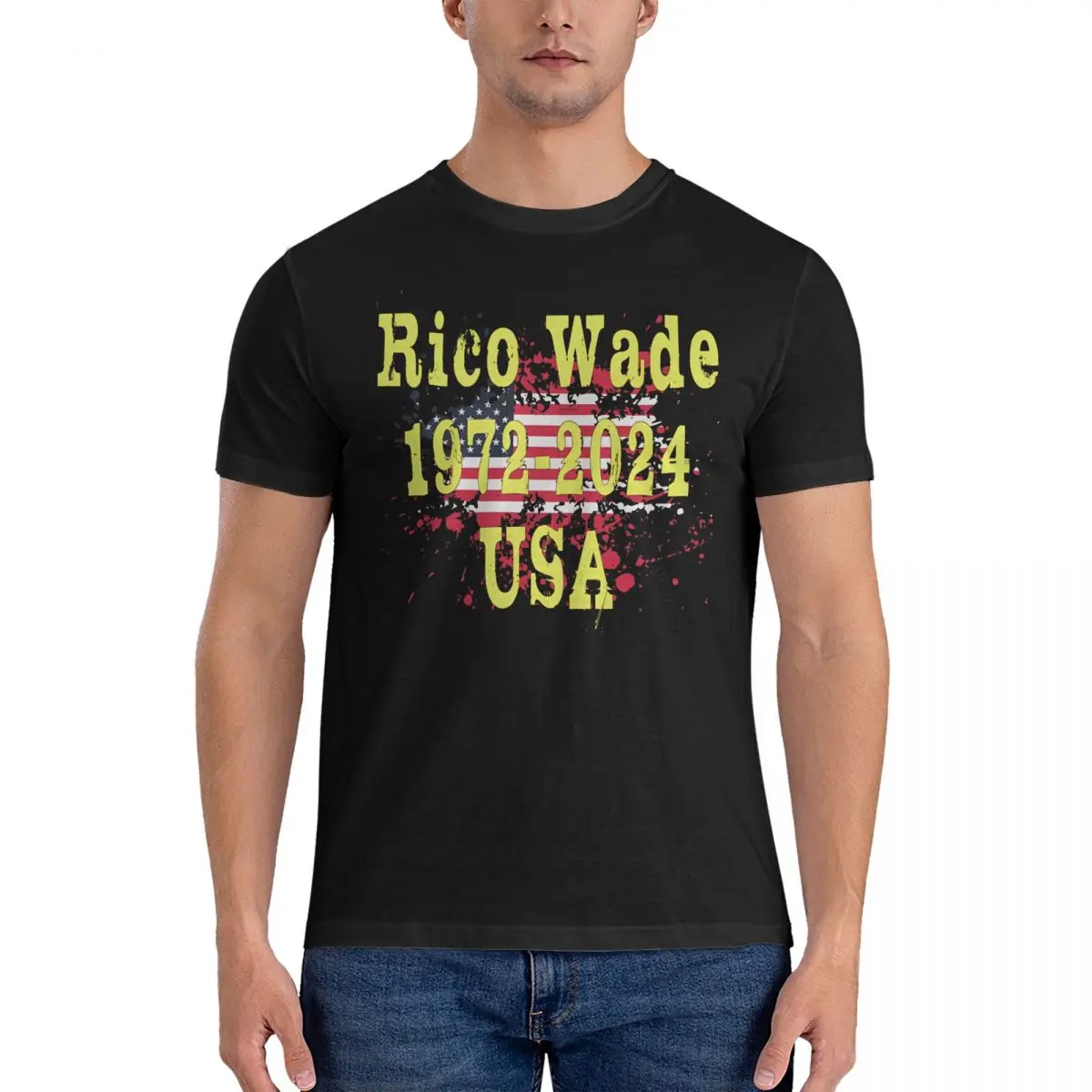 Men's Impressive T Shirts Rico wade 100% Cotton Clothes Novelty Short Sleeve Crew Neck Tees New Arrival T-Shirt