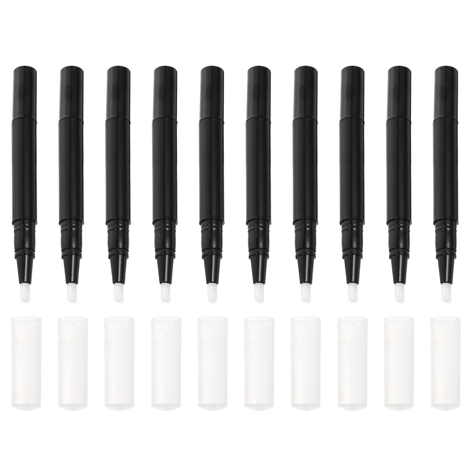 

10Pcs Nail Polish Twisting Empty Pens Portable Makeup Brush Pen Applicators Lip Gloss Nail Nutrition Oil Eyelash Growth