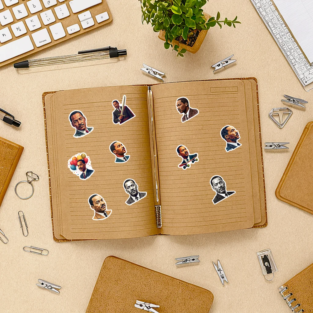 35pcs-100pcs Decals  Vintage  Inspirational Figure Sticker Historical Leader Sticker Retro Portrait Sticker for Phone Case