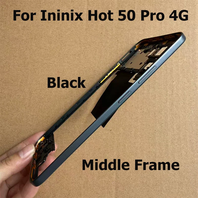 ل انفينيكس الساخن 50 برو 4G الإطار الأوسط الجبهة LCD الإطار الحافة لوحة الإسكان استبدال X6881