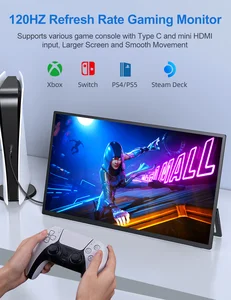 Eviciv 120Hz Monitor de juego portátil de 120Hz 18.5 pulgadas 100% SRGB 1080p con VESA & Stand 180 ° Displave de IPS HDR ultra-slim ajustable 8 Mejor vapor de ventas de Salesk - №6