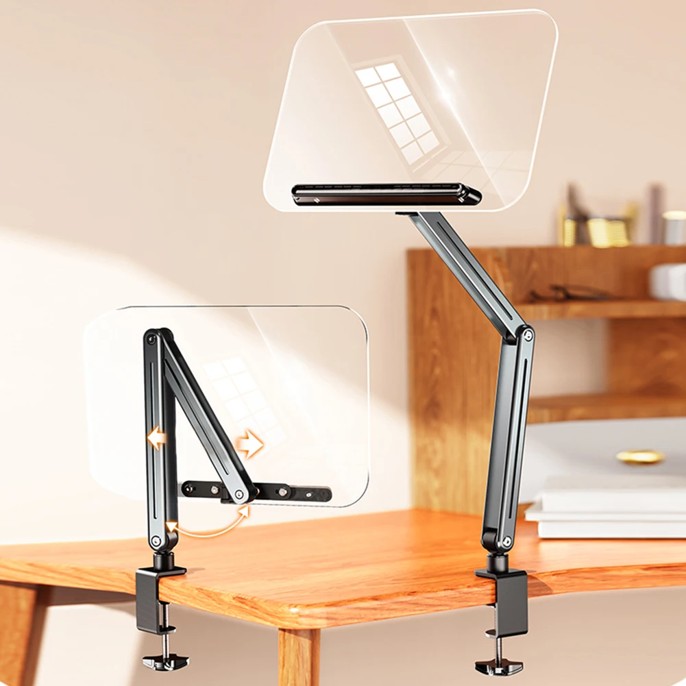 acrylic-book-stand-adjustable-height-desk-clamp-book-stand-360°-rotating-foldable-book-support-for-recipe-sheet-music-tablet