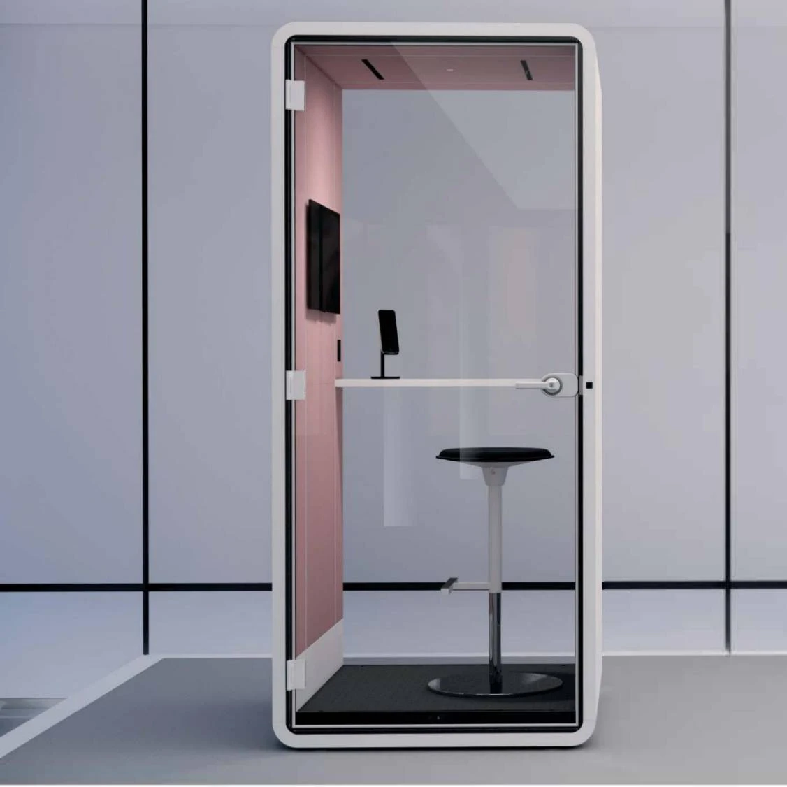 New Soundproof Kiosk Removable Silent Office Phone Booth For Offices And Homes With Ventilation Systems