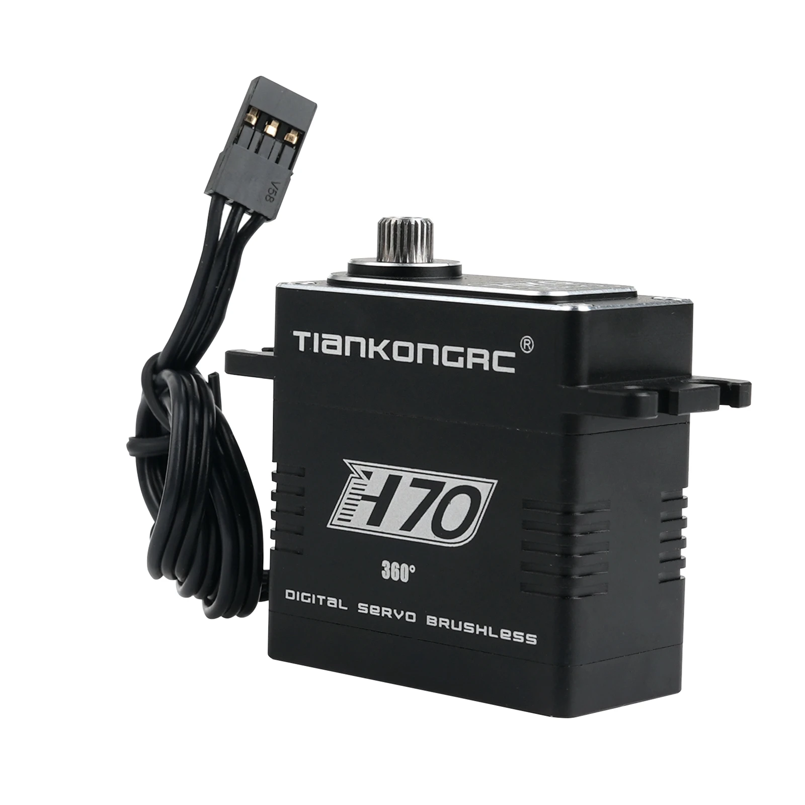 Brushless Digital Servo 70KG Stainless Steel Gears 180/270/360 Degree Waterproof IP67 for DIY 1/10 Crawler Car Boat Model