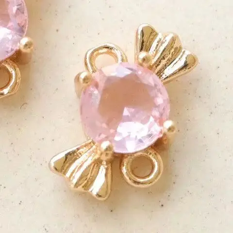 

1 шт. Медный позолоченный кулон-шарм «Кошачий глаз» с двойным креплением для изготовления украшений, браслетов, аксессуаров для рукоделия