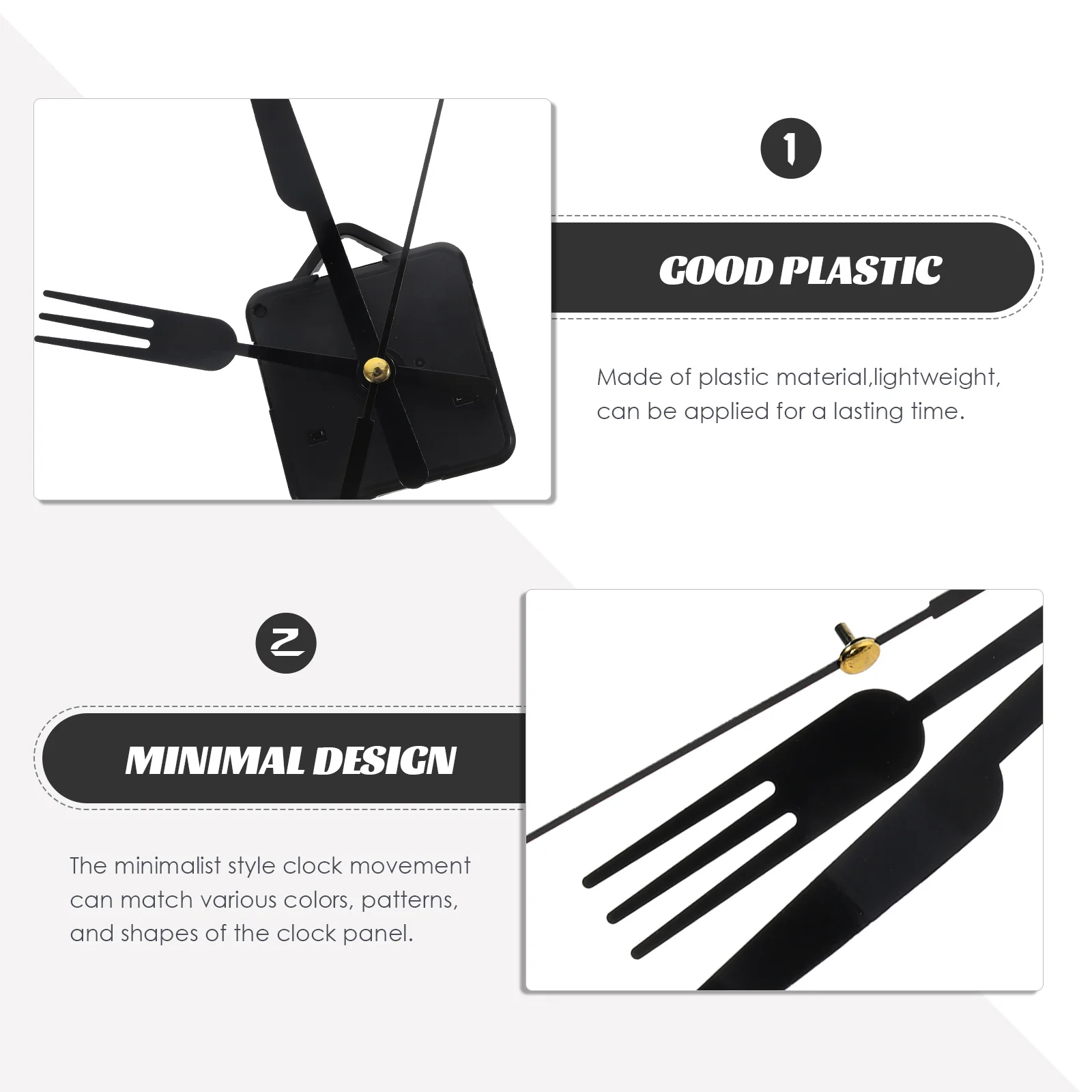 

DIY Clock Mechanism Kit Silent Quartz Movement Replacement Parts for Home Craft Projects Clock Movement Mechanism