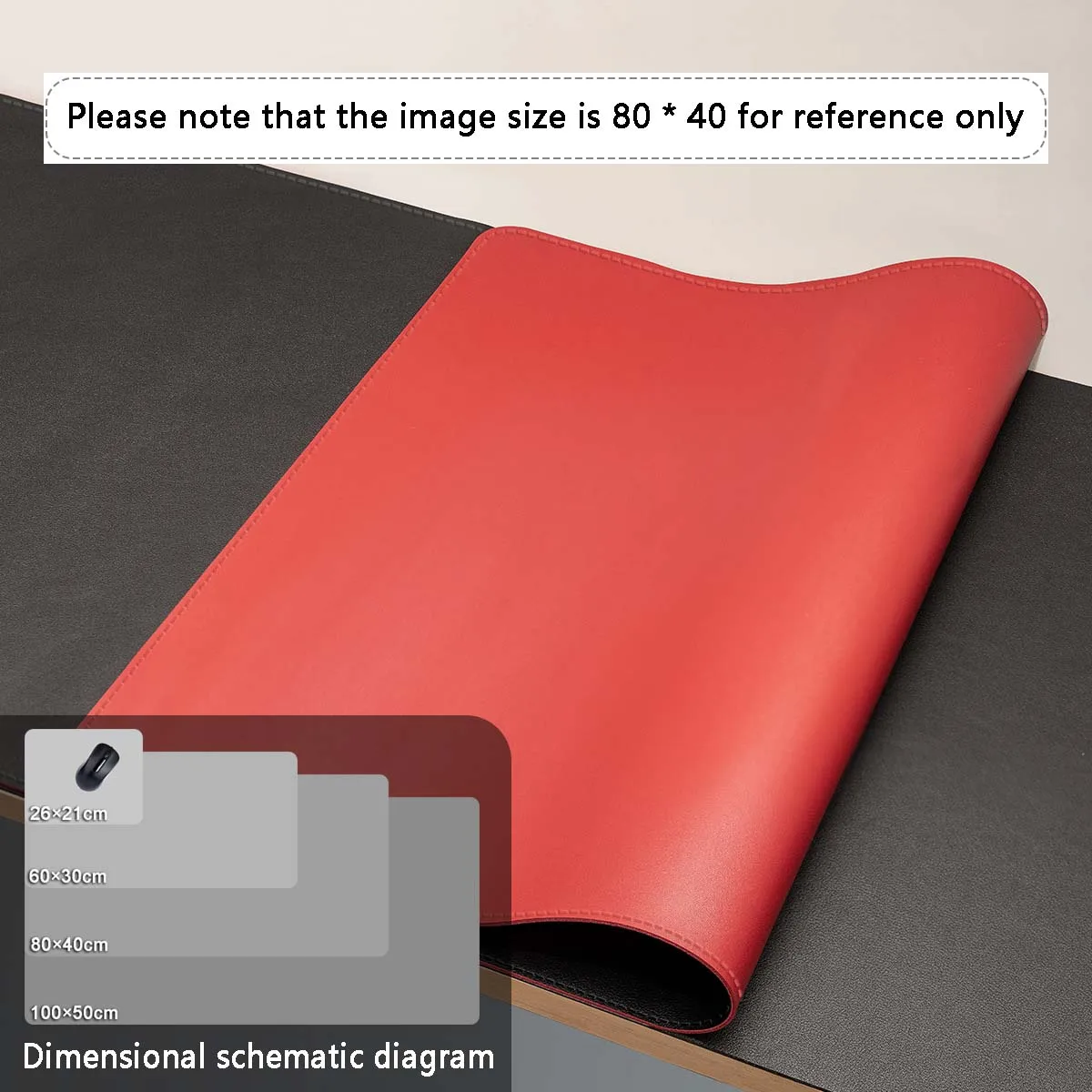 Mauspad Große Größe Büro Schreibtisch Schutz Matte PU Leder Wasserdichte Desktop Tastatur Schreibtisch Pad Gaming Mousepad PC Zubehör