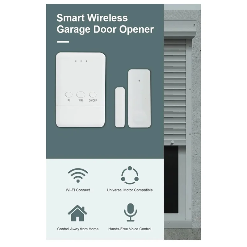 

RISE-Tuya WIFI умный универсальный механизм открывания гаражных ворот поддержка голосового помощника Alexa датчик двери беспроводной контроллер гаражных ворот