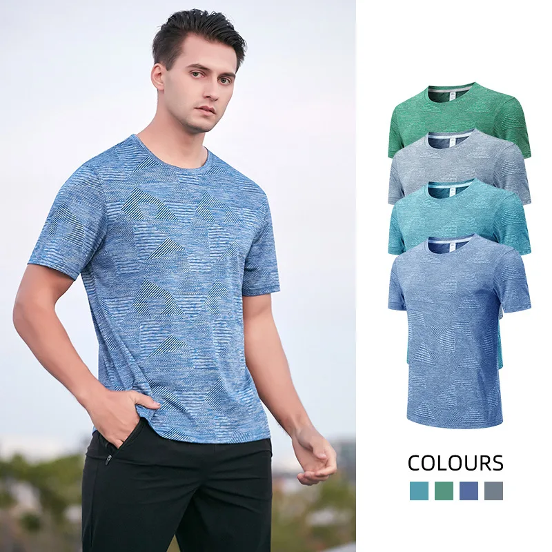 (M-5XL)Men Loose Fit Quick Dry Sport T-Shirt Running Football Basketball Gym Short Sleeve Tee Shirt Breathable Fitness Tops