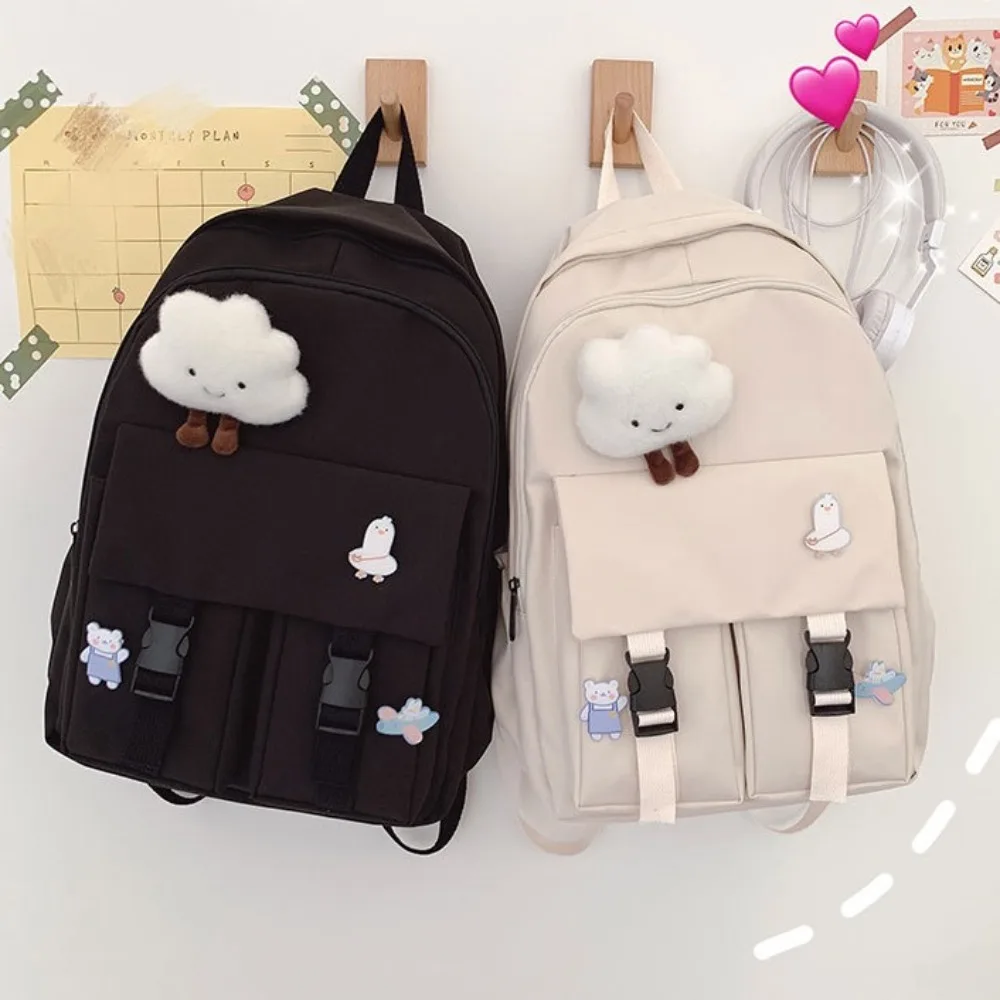 Schoolbag Women\'s Korean Edition Harajuku ulzzang High School Student Instagram Style Minimalist Forest Series Large Capacity