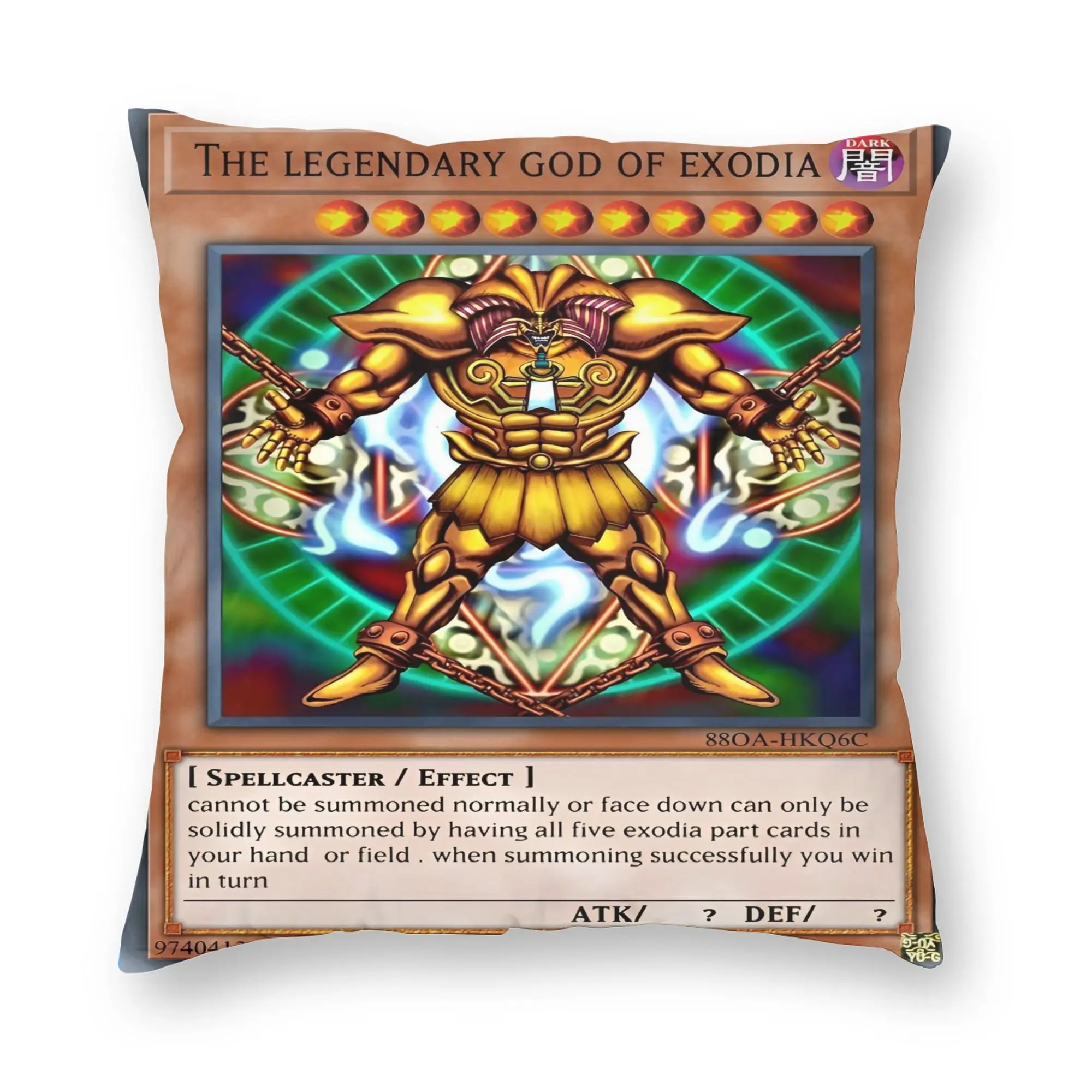Anime Yu Gi Oh Card  Pillowcase Printed Polyester Cushion Cover Gift  Pillow Case Cover Sofa Zippered 40*40cm