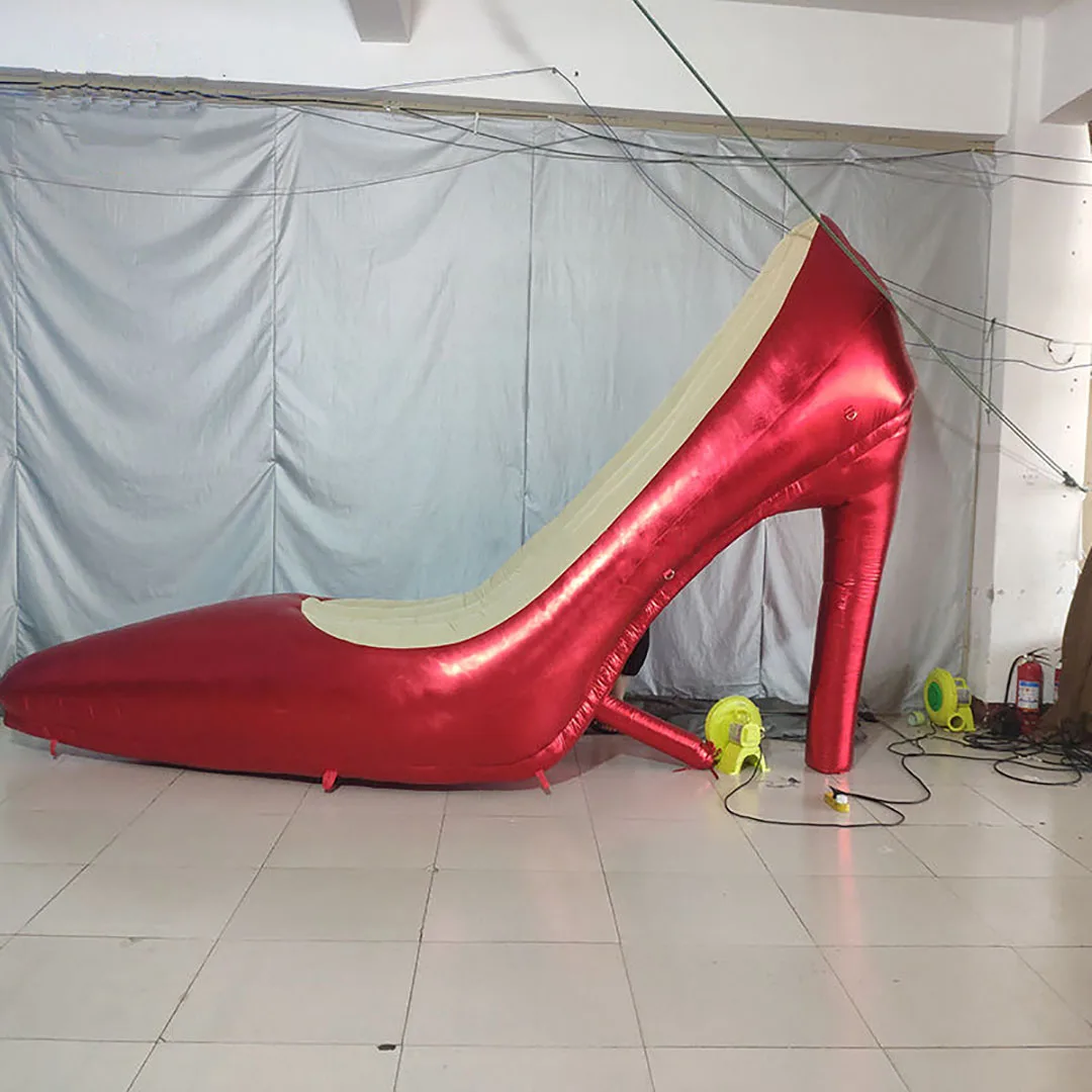

Giant Inflatable High Heel Air Blow Sexy Woman Shoes 3D Creative Decoration Props for Business Promote Event Advertise