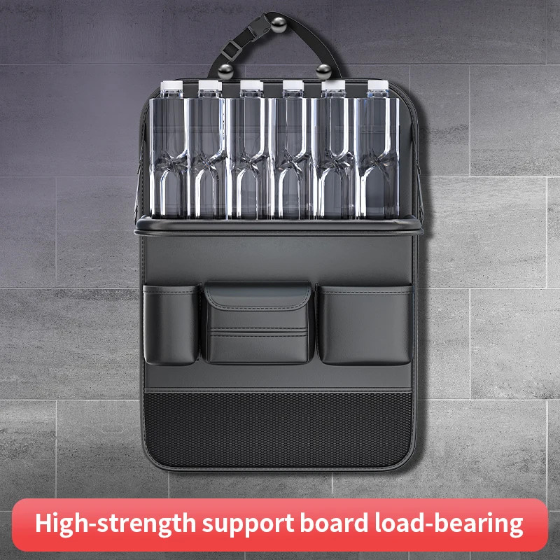 

Multi Functional Storage Bag For Audi Car Seat Backrests With Multiple Compartments And Foldable Table Top Buckle Installation