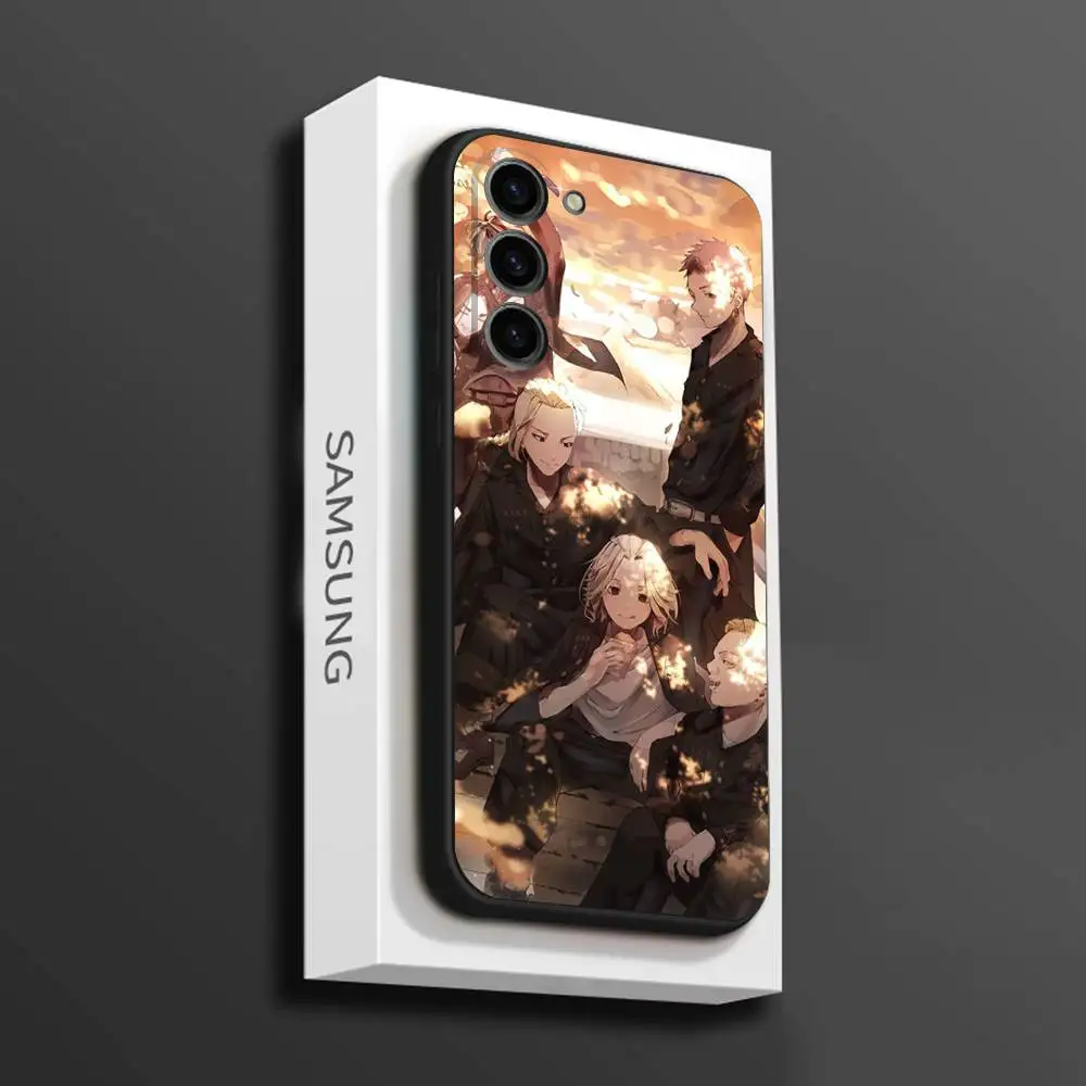Anime T-Tokyo Revengers Phone Case For Samsung Galaxy A 73,72,51,53,52,71,22,5G,Note,J7,8,9 Soft Black Cover #6