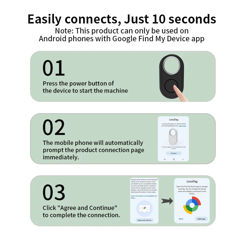 

Новый GPS-трекер для телефонов Samsung Android Google Find My Device Bluetooth Locator Finder Глобальное позиционирование Анти-потерянная смарт-тег