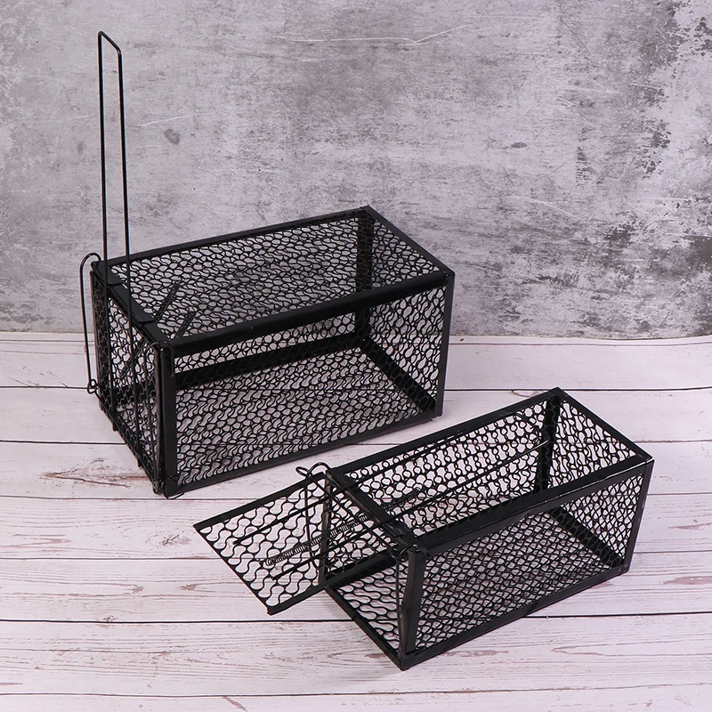 

Mice Trap Cage Rodents Trap Mouse Catcher Animal Control Self-locking Mousetrap Reusable Catch Rat Implement Trap Rat Cage