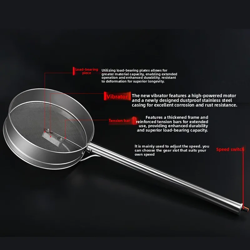 Multi‑Purpose Stainless Steel Electric Vibration Sieve Household Industrial Powder Granule Sorting Screening Device