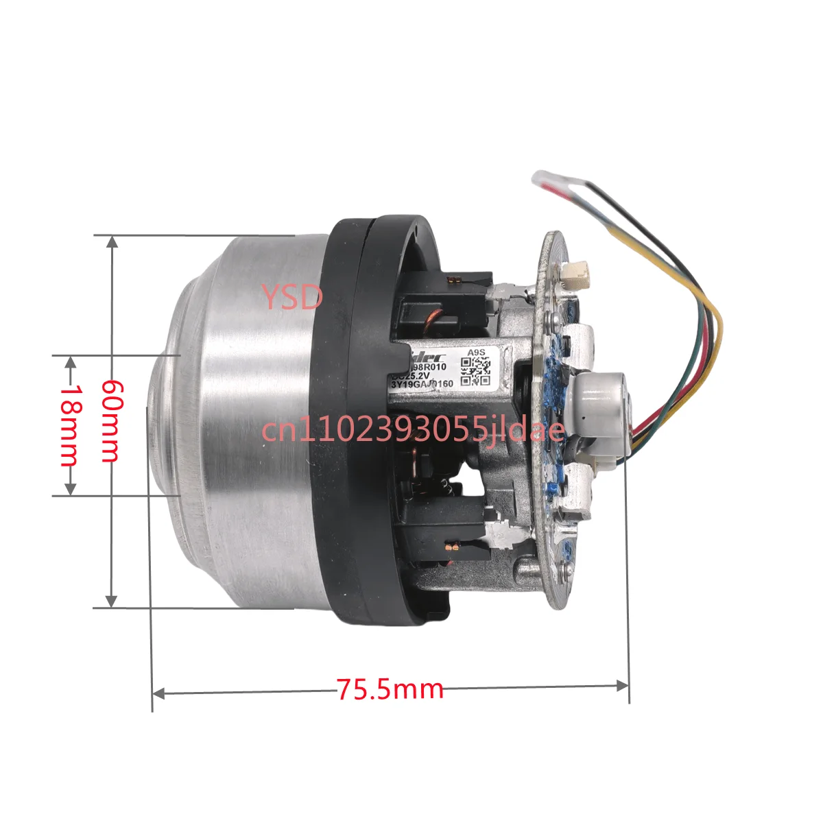 

Бесщеточный двигатель сверхвысокой скорости 25,2 В 600 Вт | Высокомощный турбинный вентилятор для пылесоса: эффективная очистка