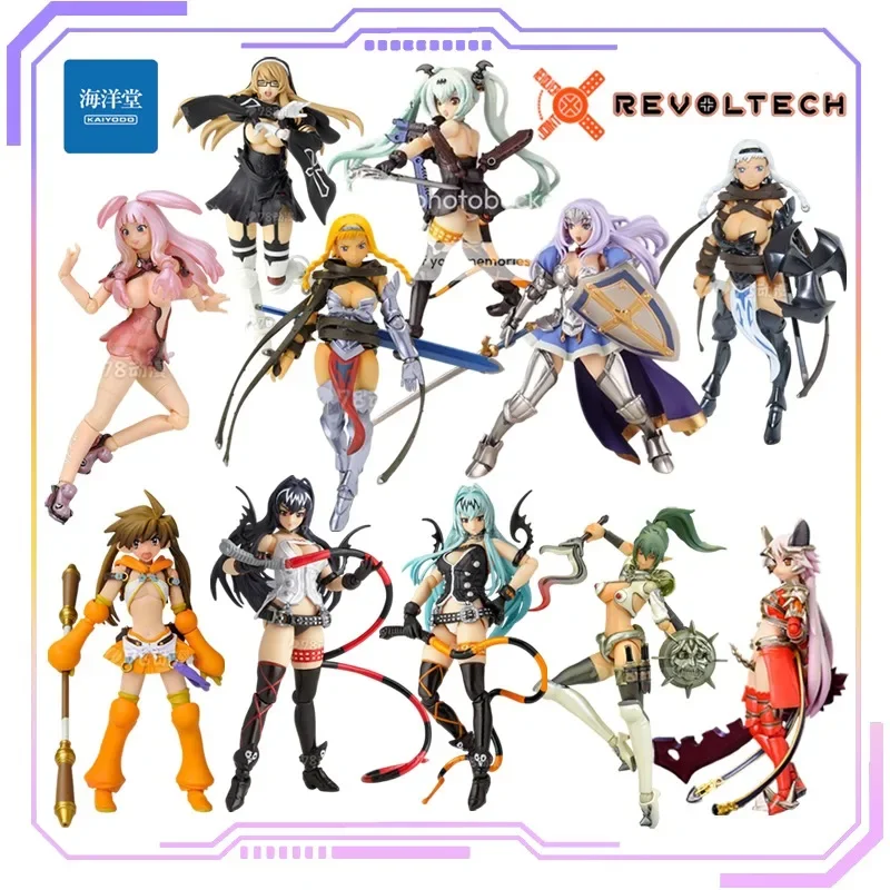 KAIYODO Original REVOLTECH/Queens Blade  Series Aldra/Alice/Assassin Merona/Lena/Nova Popular Retro Movable Toy Model or Gift