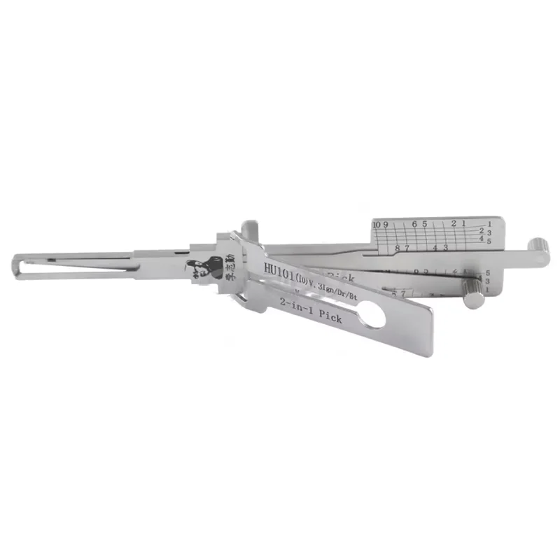Original Lishi 2-in-1 HU66 HU100 HON66 HU100R HU92 HY22 TOY2 TOY48 HU101 HU162T-8 Lishi Schlossöffnungswerkzeug Türöffnungswerkzeug Edelstahl