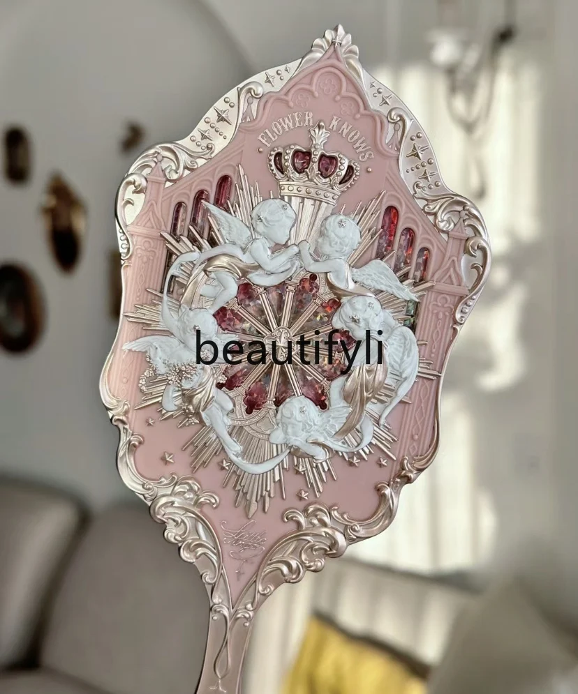 Little angel princess makeup mirror ins high value