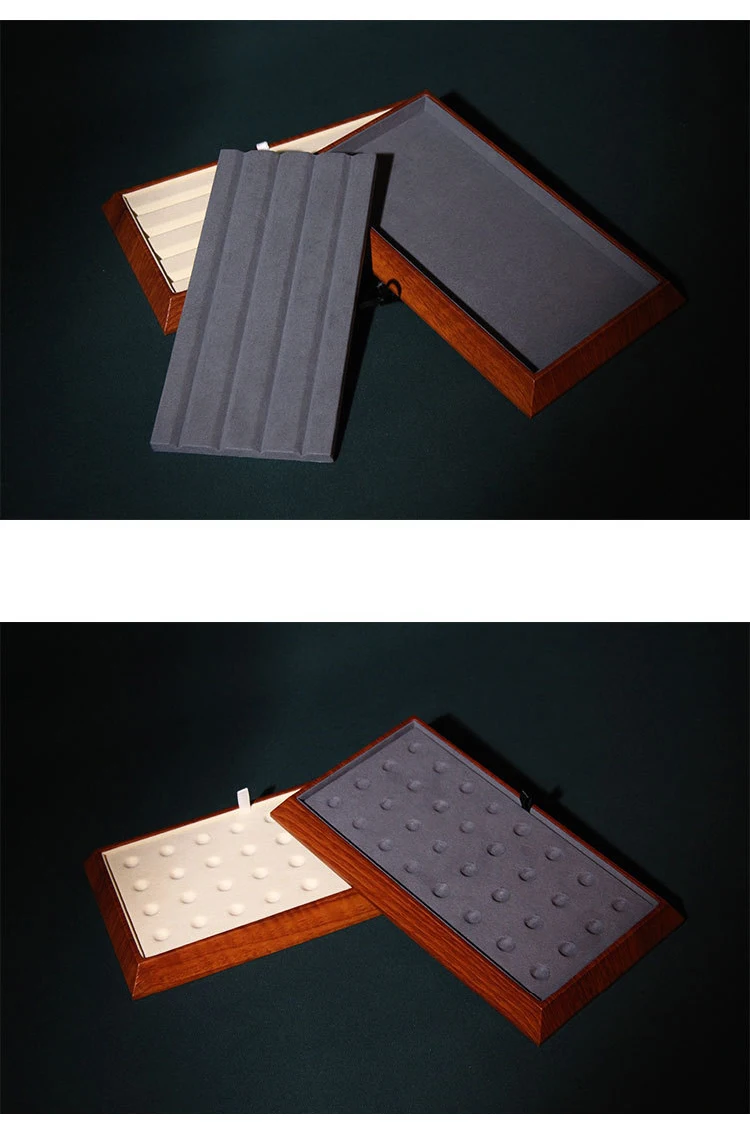 Detachable Diamond Jewelry Display Tray Gem Display Mat Jewelry Exhibitors Round Bead Gemstone Storage Tray Organizer