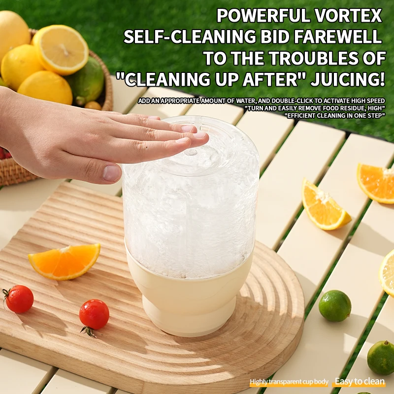 ماكينة عصير كهربائية كوب رياضي 800 مل محمول قابل لإعادة الشحن كوب عصير دلو خلاط مناسب للحليب المخفوق والعصائر