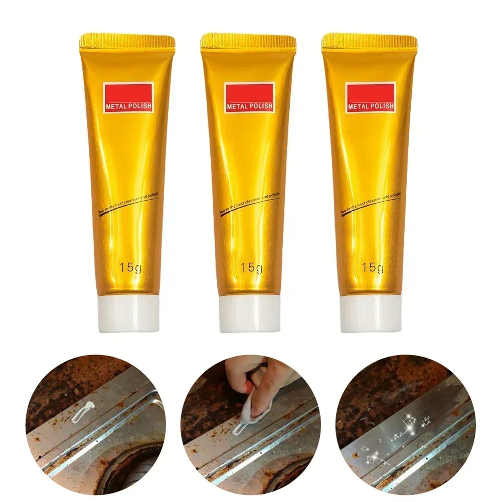 15g Metal Polishing Cream Set Multifunctional Cleaning Cream Metal Steel Ceramic Watch Polishing Paste Rust Remover Polishing