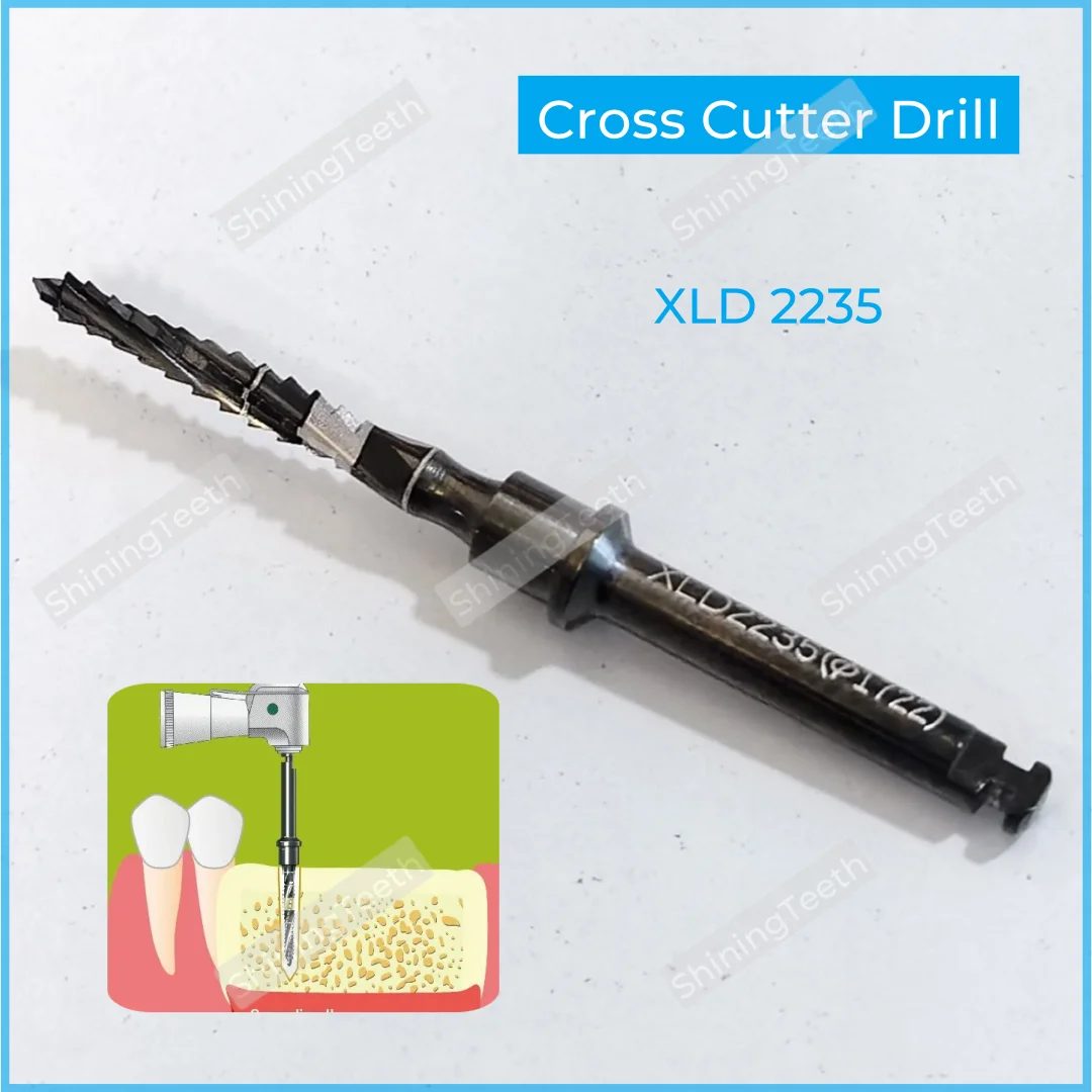 Lindemann Guide Drill Dental Cross Cutter Implant Cut Debris SuperLine XLD2235