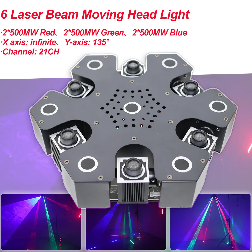 

YUER Beam Laser Light Holiday Stage Lighting RGB 3D DMX DJ Equipment Disco Christmas Wedding Laser Projector For Party Show