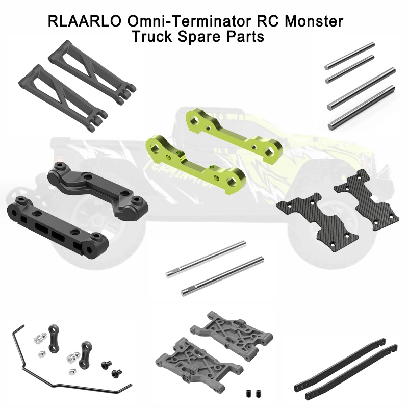 RLAARLO Omni-Terminator RC Car Spare Parts Suspension Arm Code Mount Reinforced Upgrade Parts Anti-Roll Sway Bar