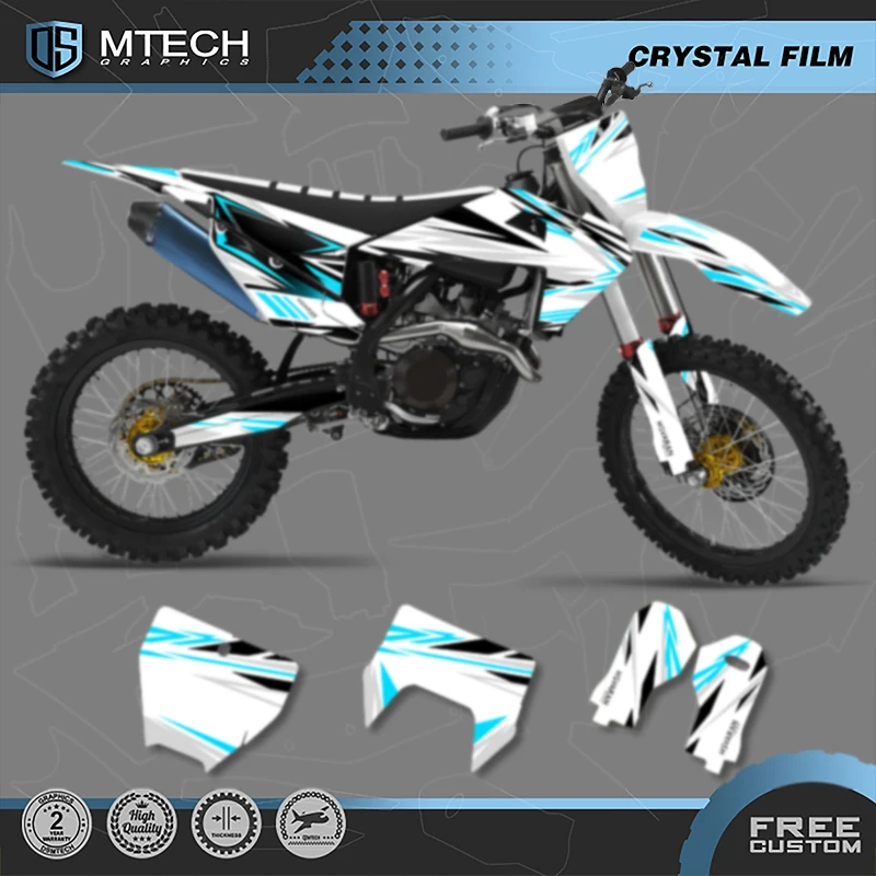 

DSMTECH DSMTECH Motorcross Graphics Background Decals Sticker Kits for Husqvarna TE FE 2020- 2023 TC FC 2019-2022 008