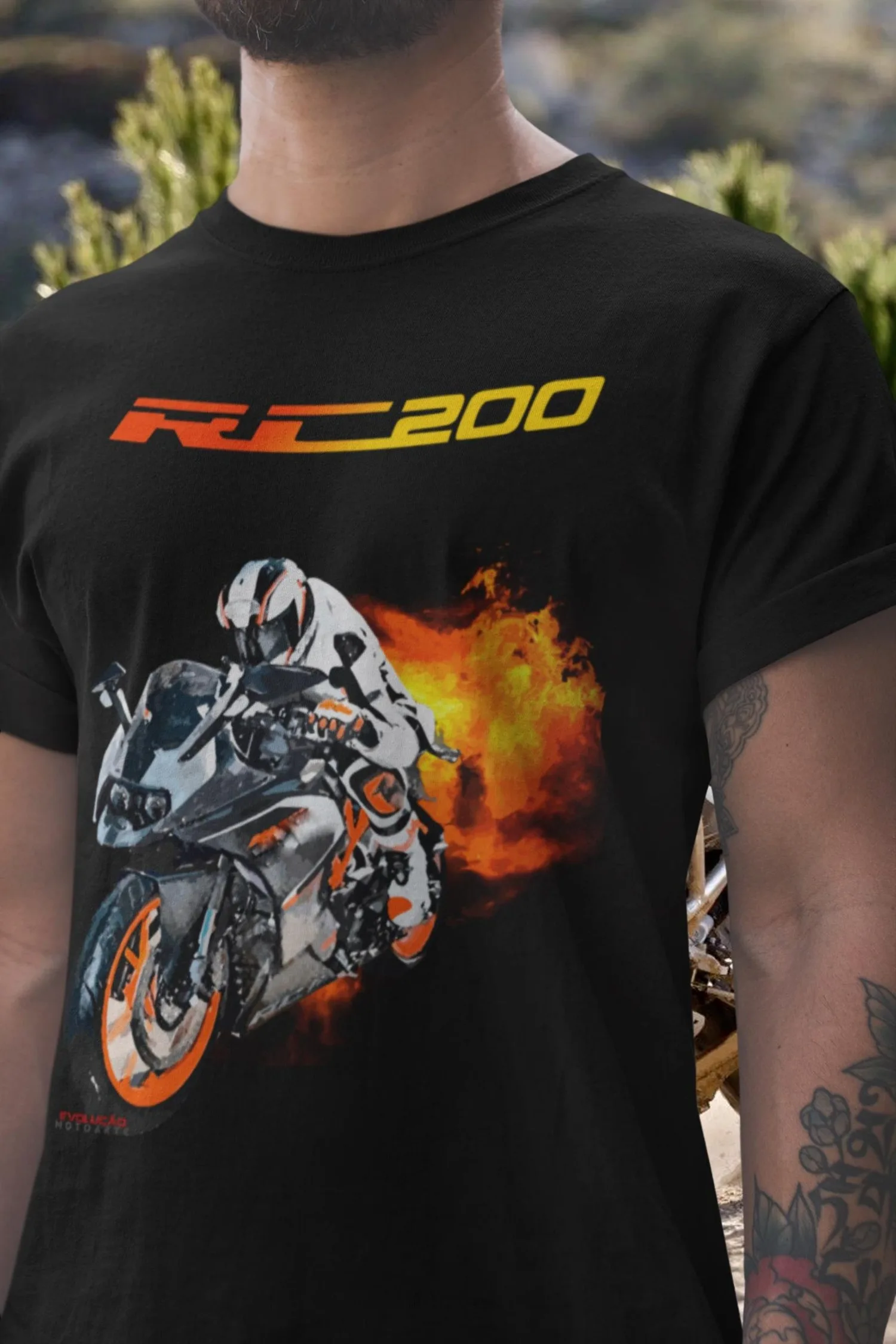 

101@EY K.TM RC 200 T Shirt Entry Level Supersport Motorcycle Tee Moto3 Style Rider Graphic Top For K.TM Fans Ready to Race First