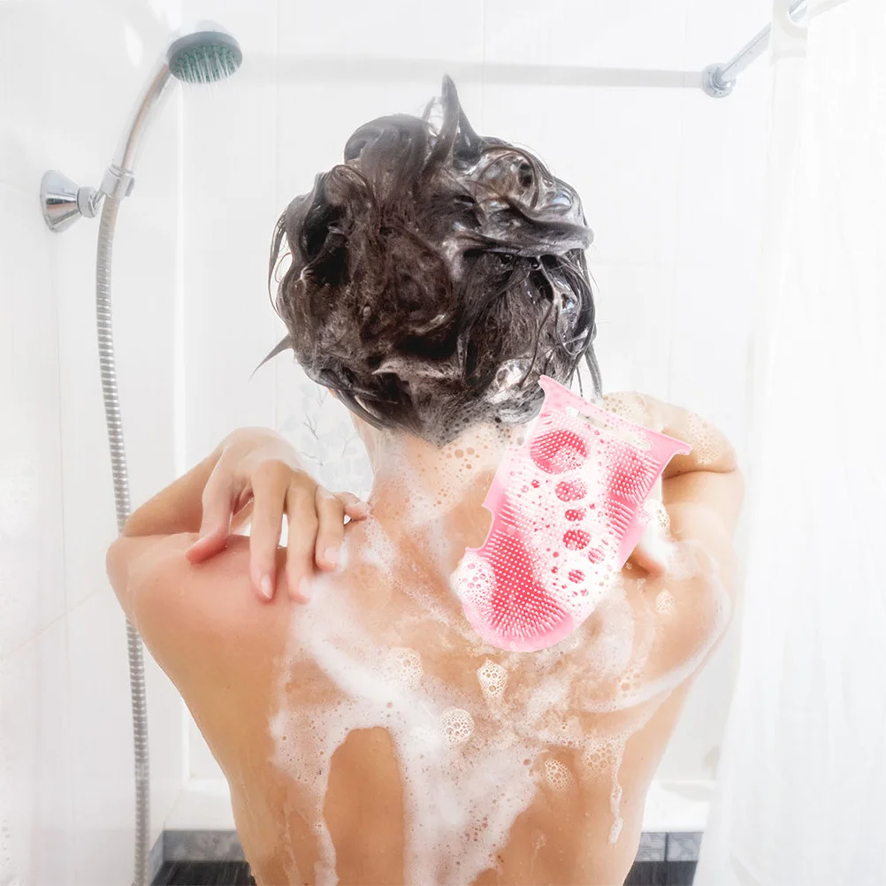 

2Pcs Bathing Body Scrubber Silicone Loofah for Exfoliating and Foaming Gentle Skin Care Suitable for Arms Legs Chest Back