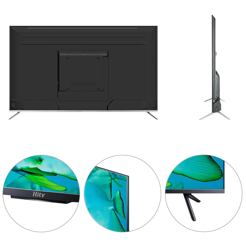 تلفزيون ذكي 55 بوصة يعمل بنظام Android WebOs 55 65 75 85 بوصة شاشة كاملة 4K UHD LED TV