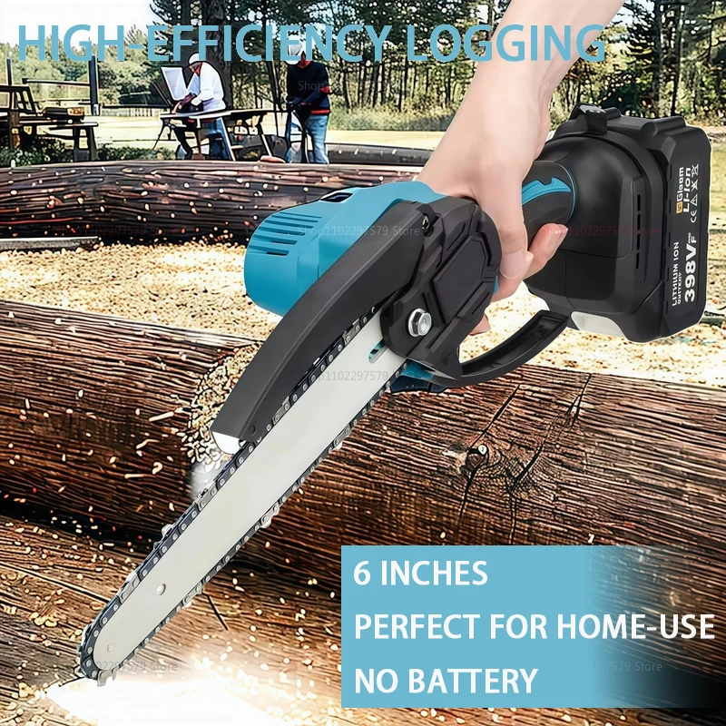 Tool 6-inch 18/21V Mini Chainsaw Cordless,Handheld Electric Power Chain Saw for Tree Trimming