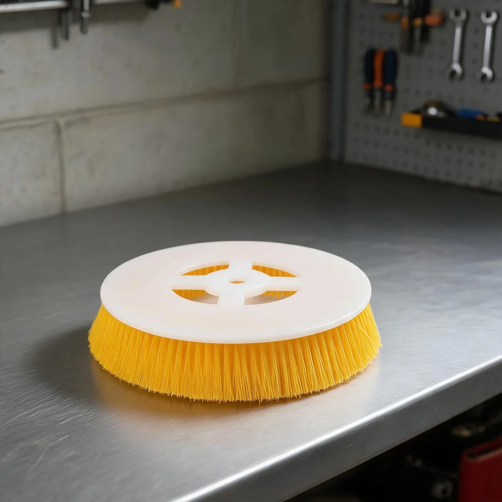 Rechargeable Electric Floor Scrub Brush with Nylon Brush Heads for Tiles Carpets Hardwood 10inch 12inch Plastic Body