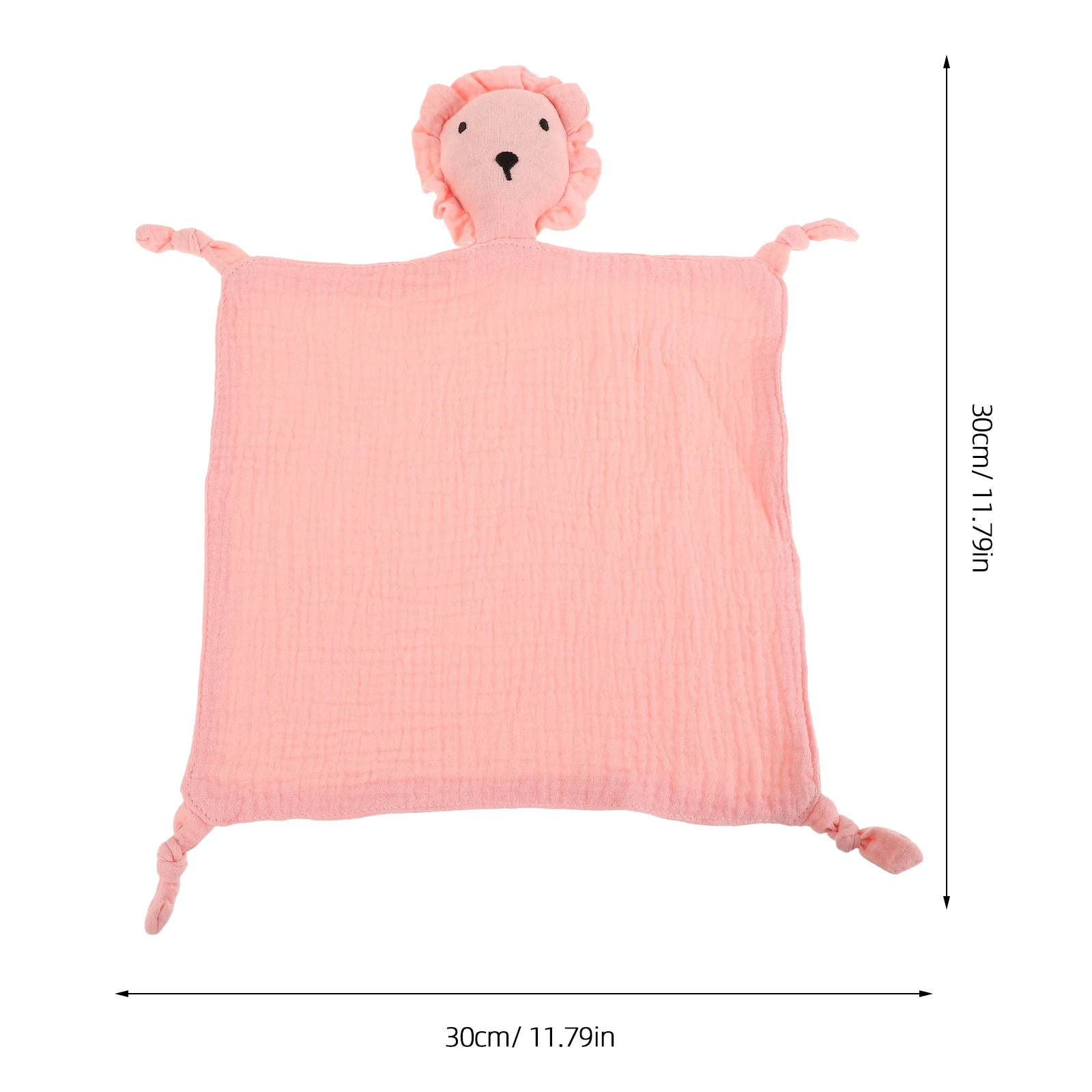 بطانية أمان بتصميم ثعلب لحاف الطفل من القماش المجعد لتهدئة الرضع من الموسلين للأطفال الصغار #3